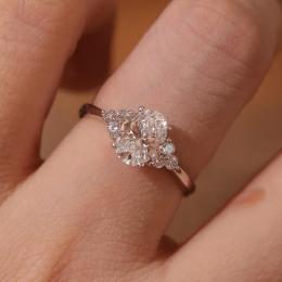 0.85 Karat F SI2 GIA Oval Kesim Pırlanta Tektaş Yüzük